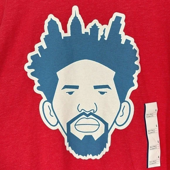 Bella Canvas Joel Imbiid Philadelphia 76ers Tee Men’s Size Large New With Tags! - Picture 2 of 6